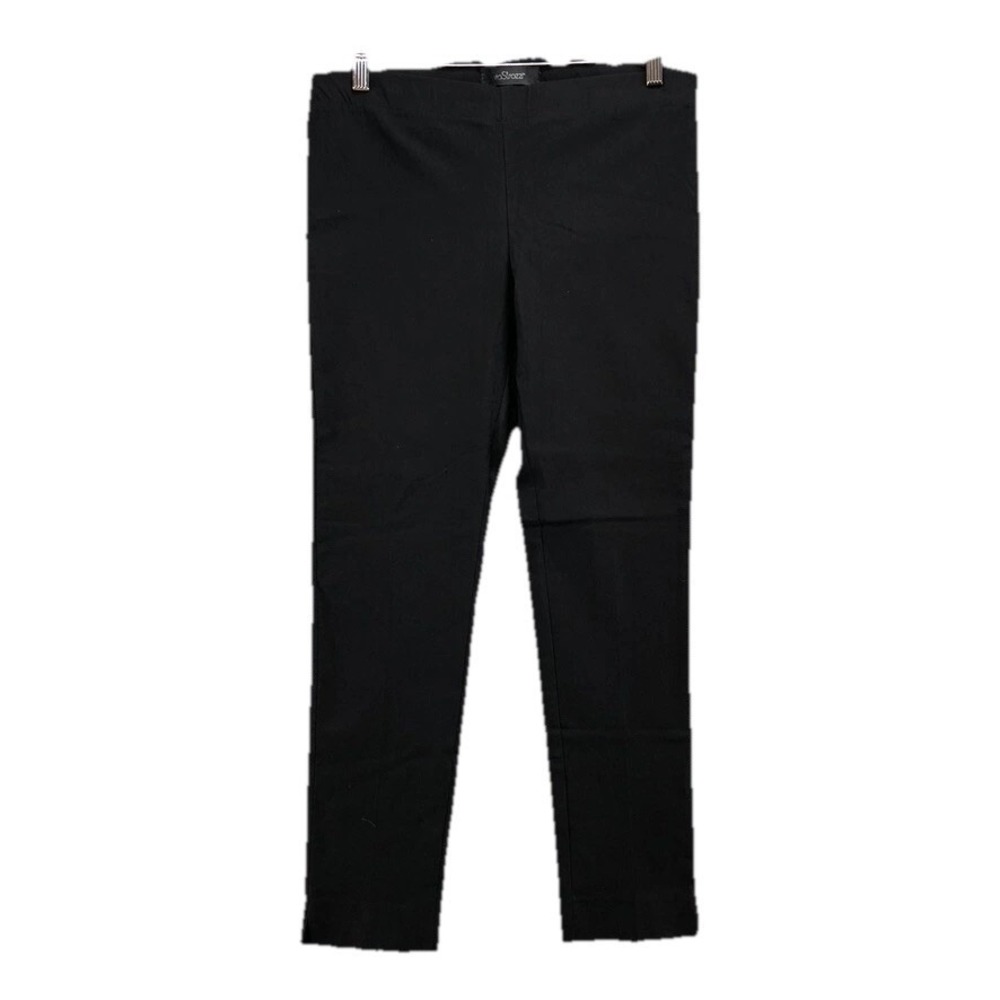 ViaStrozzi Pants Womens XL Black Skinny Slim Ankle Trousers Teacher Career